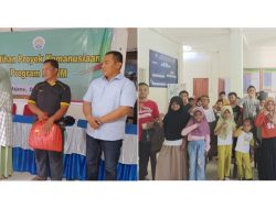 Pelatihan Proyek Kemanusian Program MBKM Unsulbar, Serahkan Sejumlah Bantuan Sekolah
