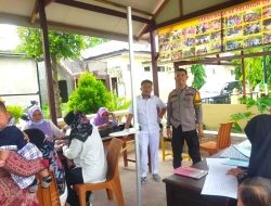 Bhabinkamtibmas Bripka Ahmad Dian Febriansyah Berikan Pendampingan Posyandu