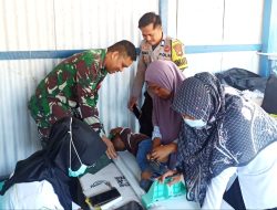 Bhabinkamtibmas-Babinsa Lakukan Pendampingan di Posyandu Nusa Indah