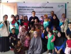 Pj Kades Banua Adolang Dampingi Kegiatan Posyandu