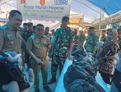 BRI-Kodim Majene Kolaborasi Gelar Bazar Murah