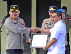 Penilaian Kepatuhan Pelayanan Publik, Polres Majene Kembali Raih Penghargaan dari Ombudsman RI