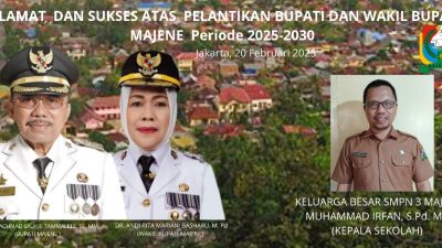 Pelantikan Bupati dan Wakil Bupati Majene Periode 2025-2030